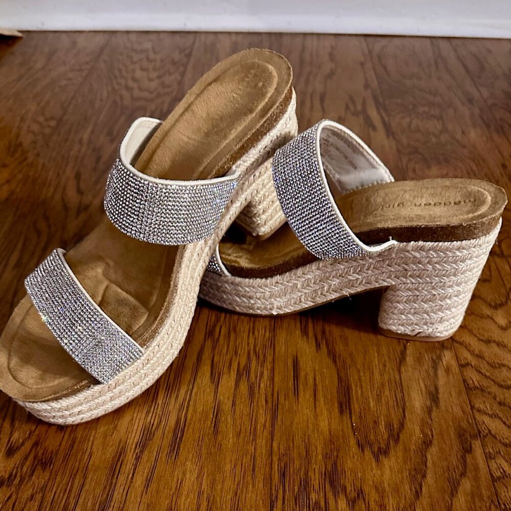 NEW Madden Girl Emerson-R Rhinestone Heeled Sandles